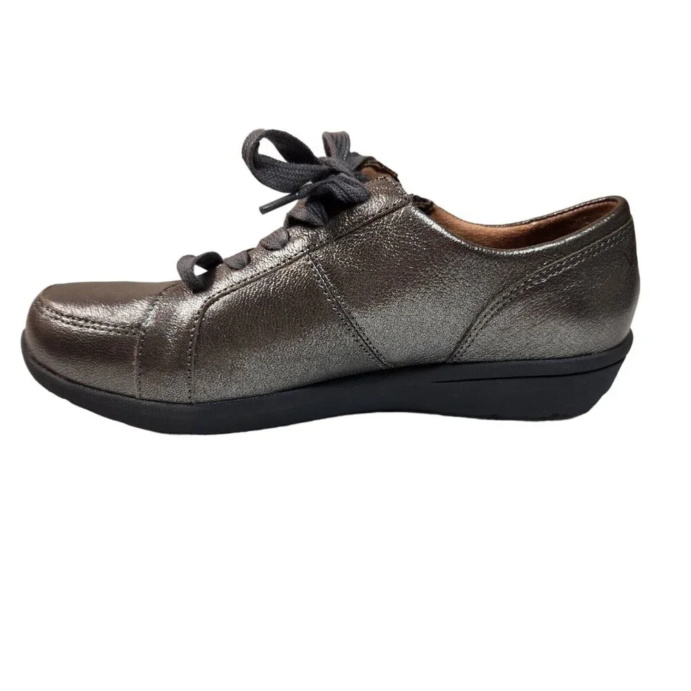 Vionic Women's Size 6 M Abigail Walking Sneakers Shoes Metallic Pewter 286 - Picture 6 of 11
